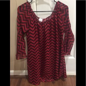 Chevron pretty shirt- J mode USA brand -